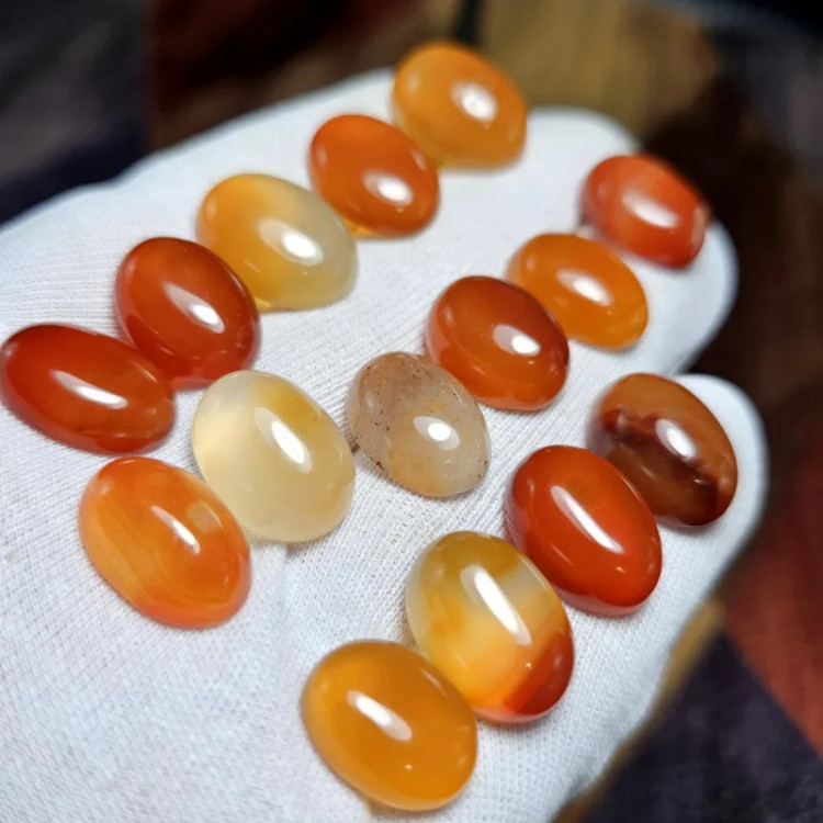 پک ۱۵ عددی نگین عقیق کارنلین کد G81000