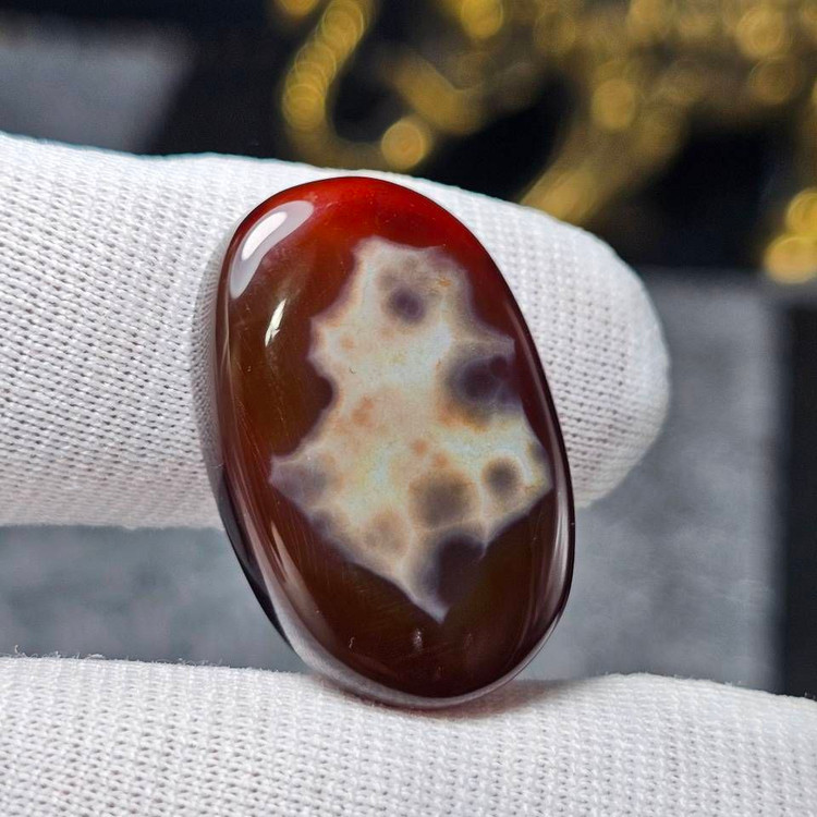 نگین سنگ عقیق معدنی خراسانی طرح خاص کد 35205