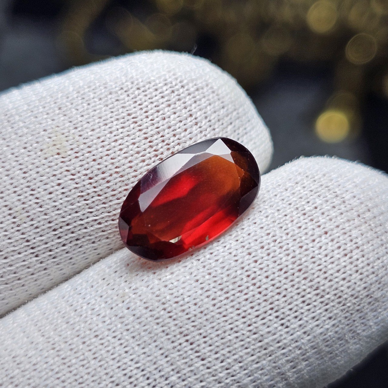 نگین سنگ طبیعی گارنت معدنی کد 35498