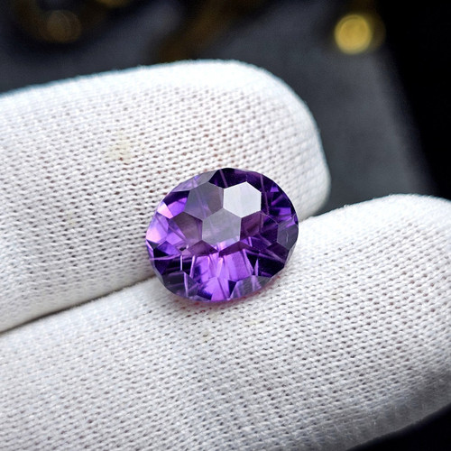 نگین سنگ آمیتیست معدنی کد 35584