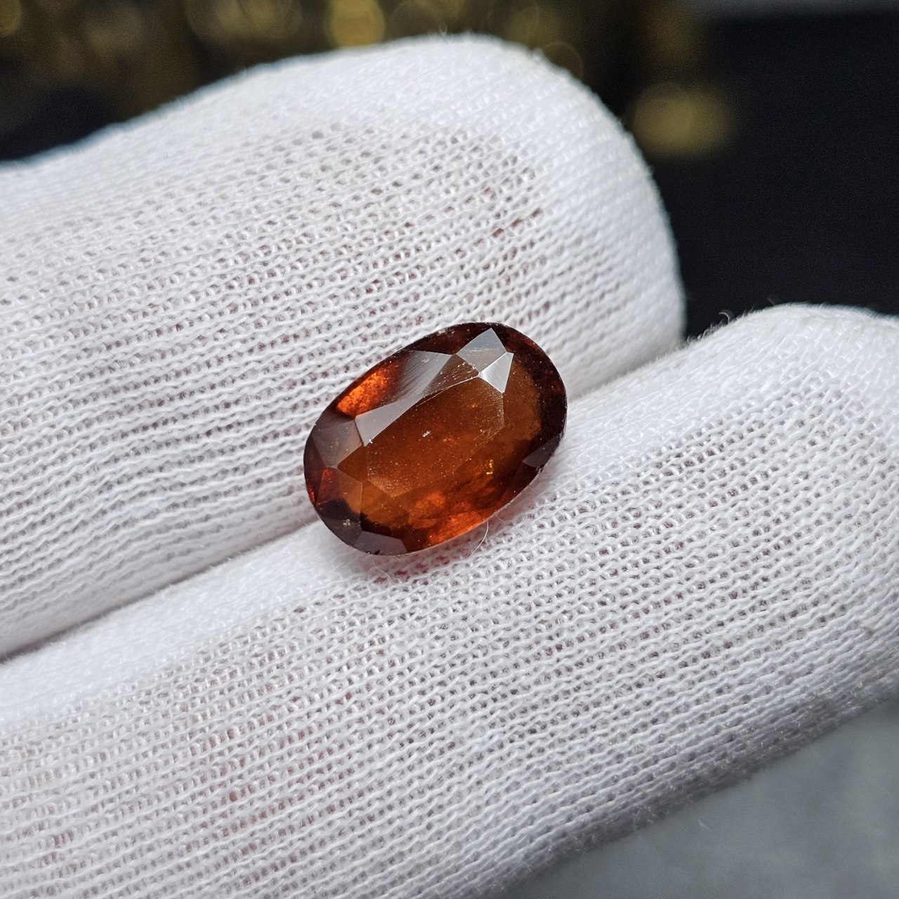 نگین سنگ طبیعی گارنت معدنی کد 36881