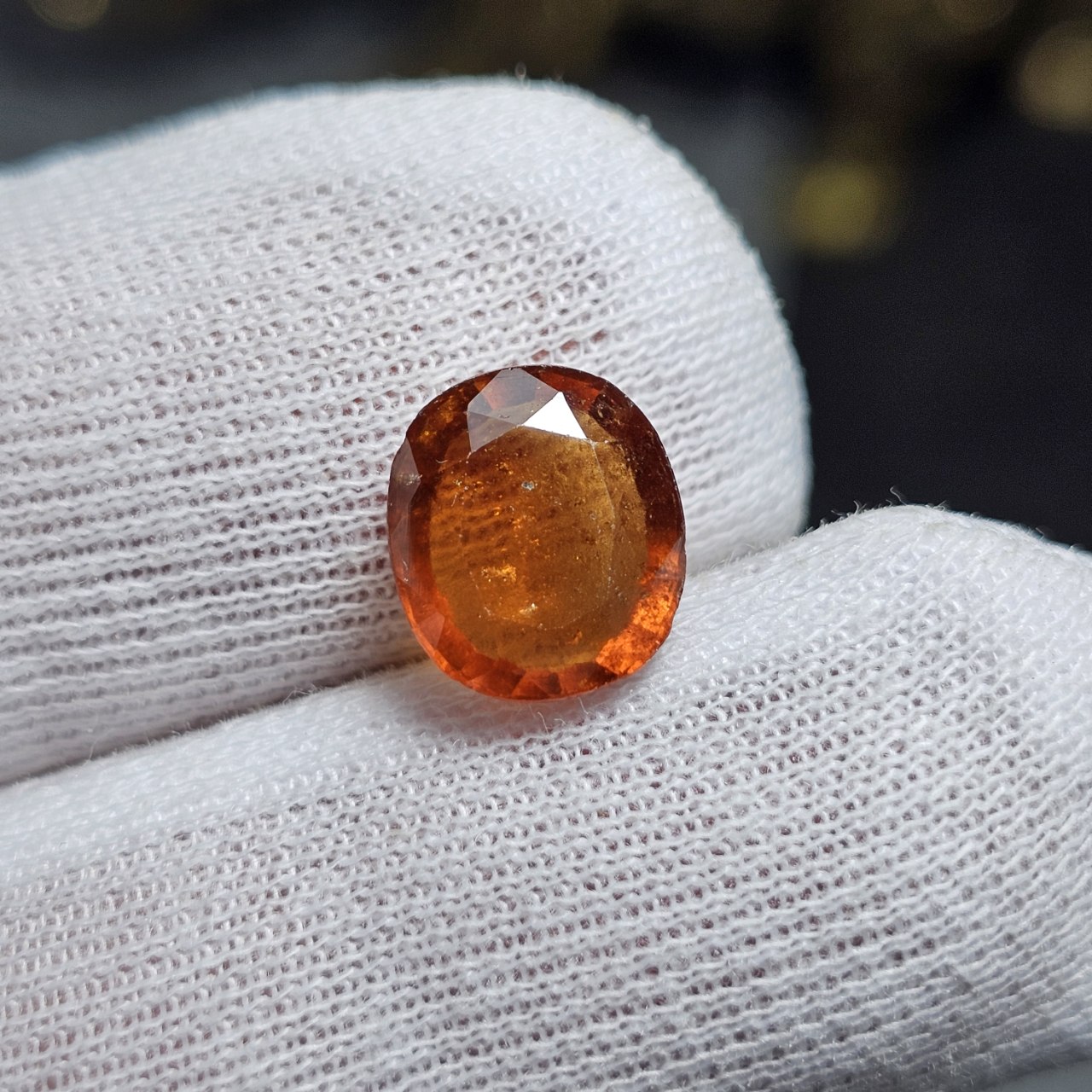 نگین سنگ طبیعی گارنت معدنی کد 36880