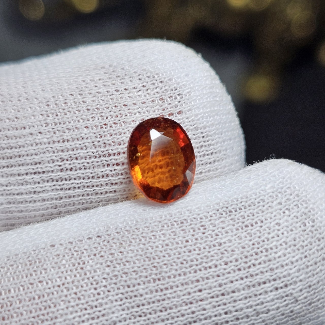 نگین سنگ طبیعی گارنت معدنی کد 36879