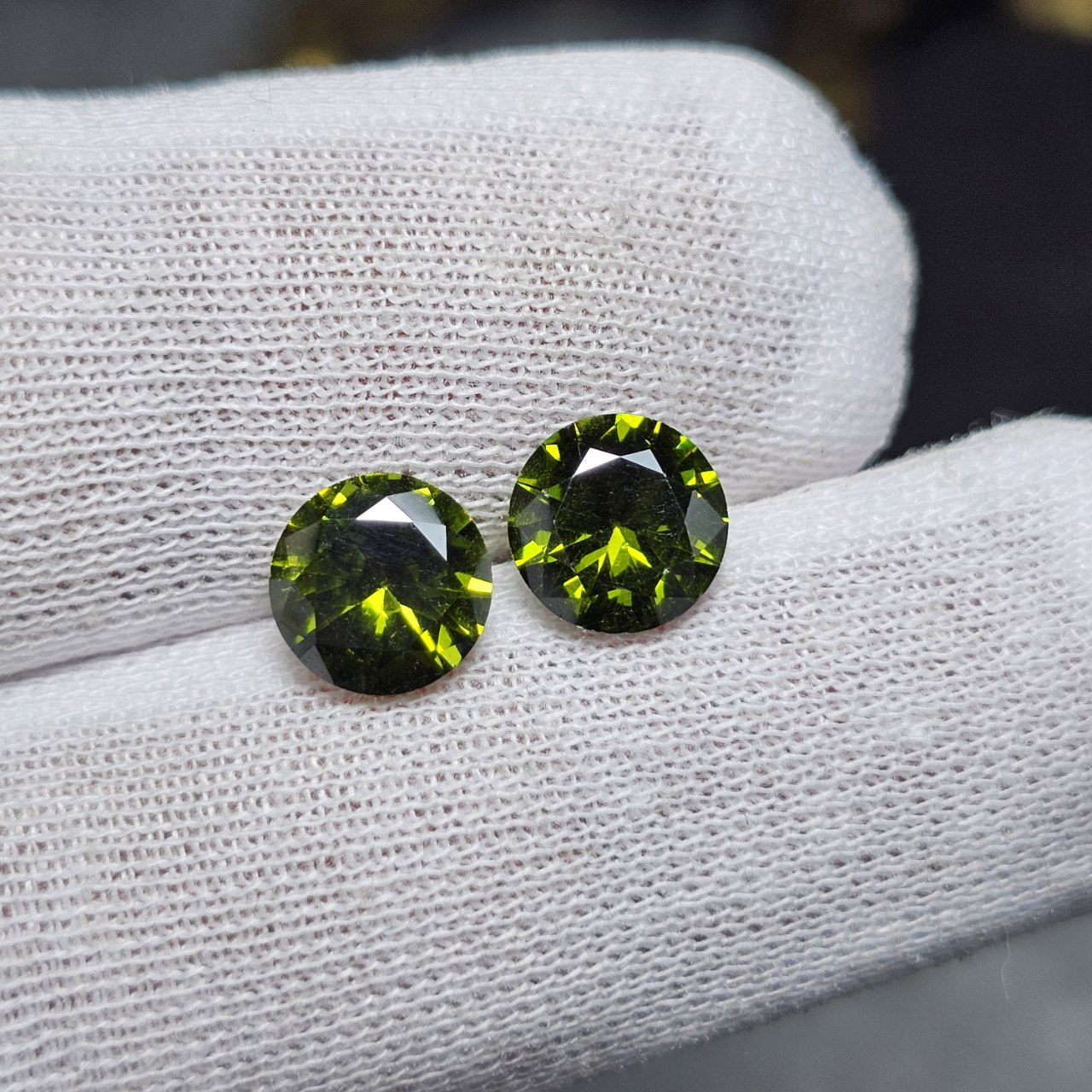 جفت نگین های کیوبیک زیرکونیا کد 36950