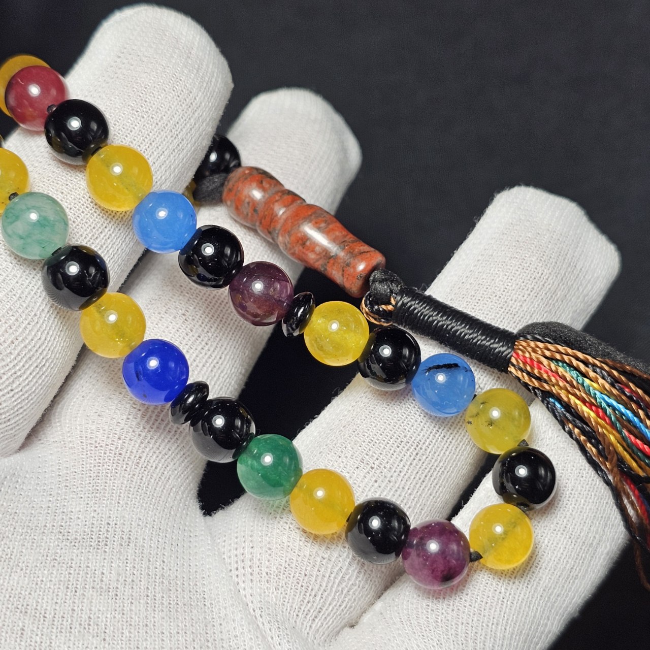 تسبیح ۳۳ دانه سنگ جید ام البنین معدنی کد  37099