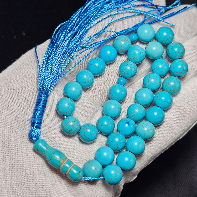تسبیح ۳۳ دانه طرح فیروزه کد 37988