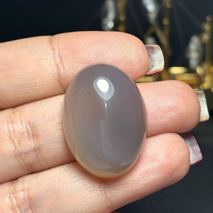 نگین سنگ عقیق کبود معدنی کد 60344