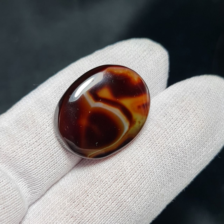 نگین سنگ عقیق سلیمانی معدنی خراسان کد 38625