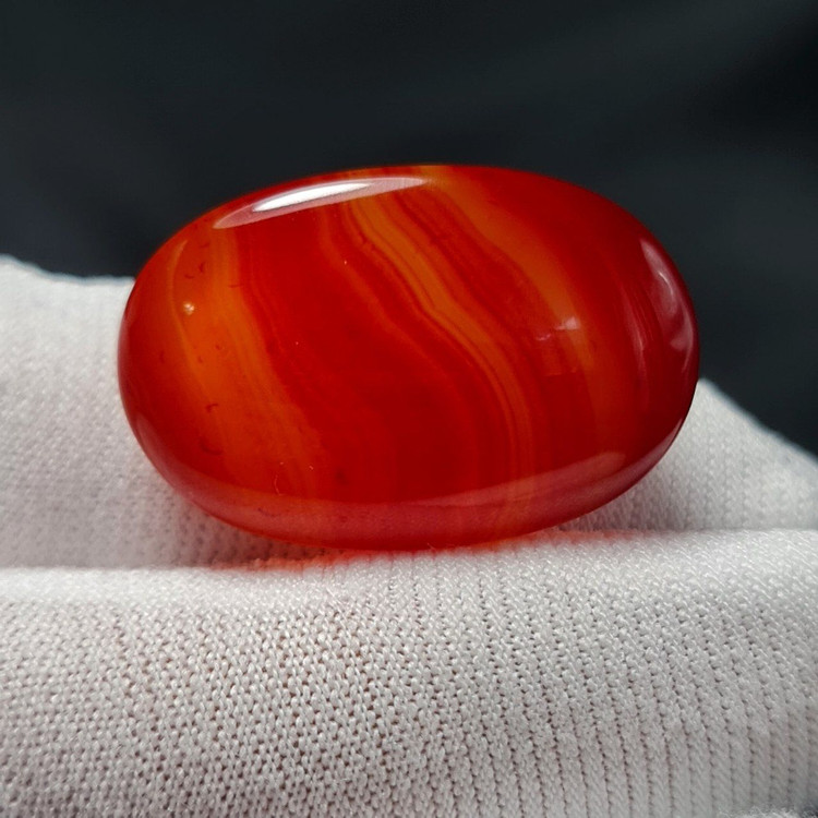 نگین درشت سنگ عقیق آبنباتی معدنی سلیمانی کد 38712