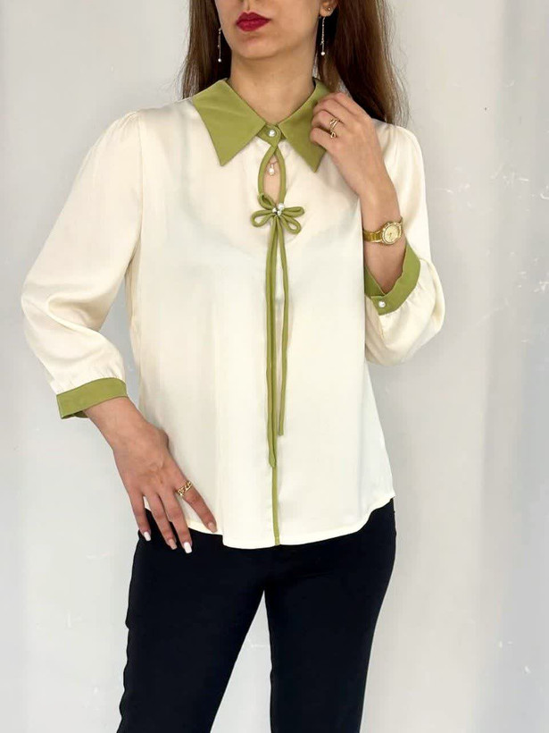 شومیز زنانه جلو بسته ️ کد M1102