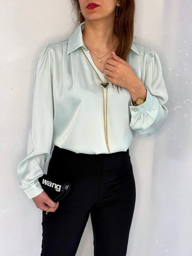 شومیز زنانه جلو بسته ️ کد M1104