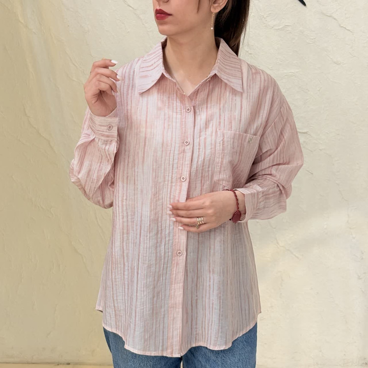 شومیز زنانه راه راه️ کد M1190