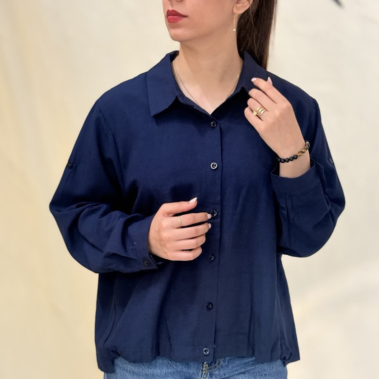 شومیز زنانه ساده️ کد M1191