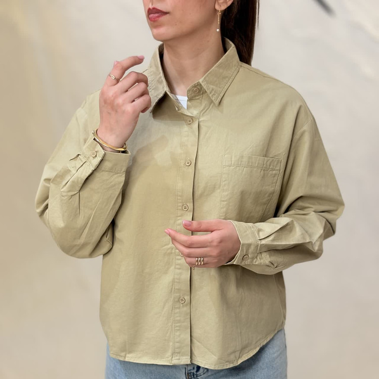 شومیز کتان زنانه ساده️ کد M1195