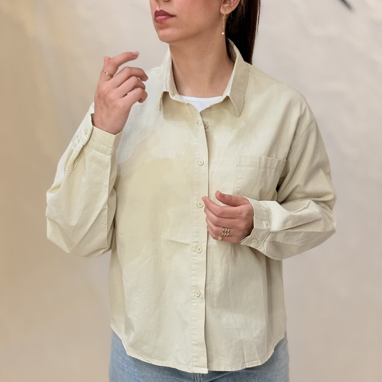 شومیز کتان زنانه ساده️ کد M1195