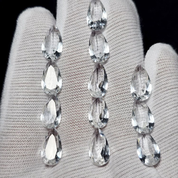 پک ۱۲ عددی نگین های کریستالی تراش اشکی کد G81329