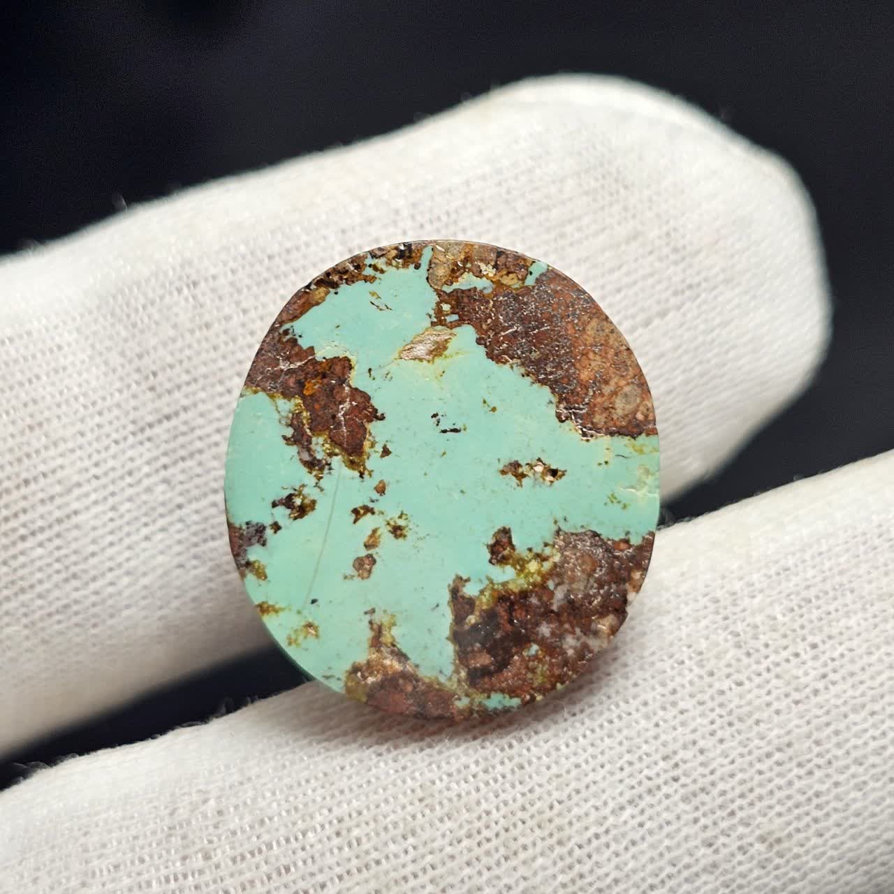 نگین سنگ طبیعی فیروزه معدنی نیشابور کد ۳۸۸۴۵