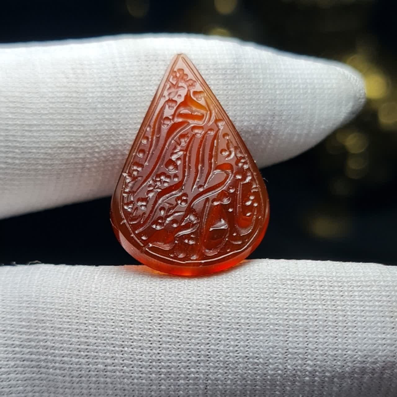 نگین سنگ عقیق معدنی خط دست کد  38906