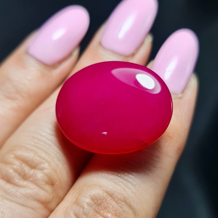 نگین سنگ عقیق سرخابی معدنی کد T2224