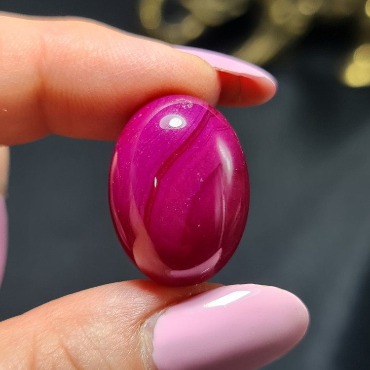 نگین سنگ عقیق سرخابی معدنی کد T2232