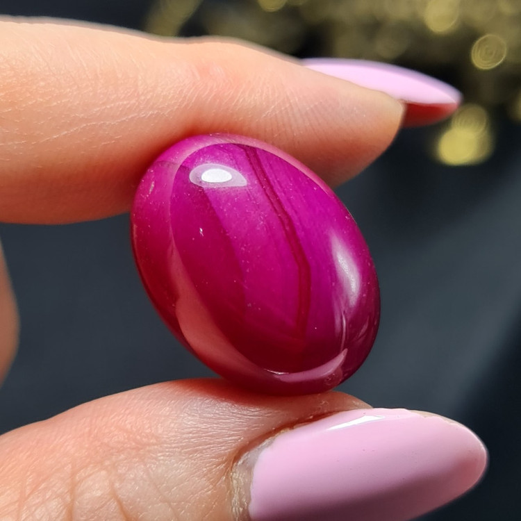 نگین سنگ عقیق سرخابی معدنی کد T2232