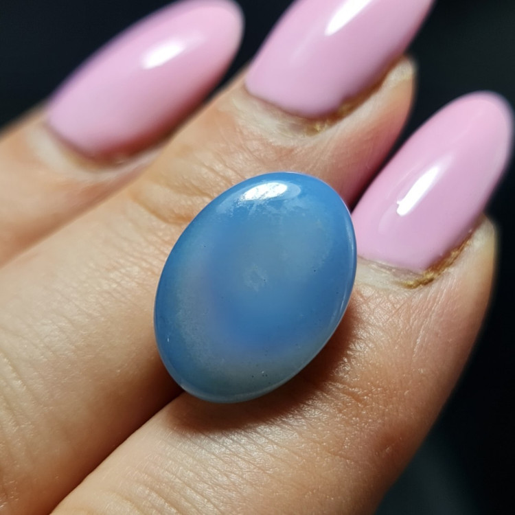 نگین سنگ عقیق کبود معدنی کد T2247