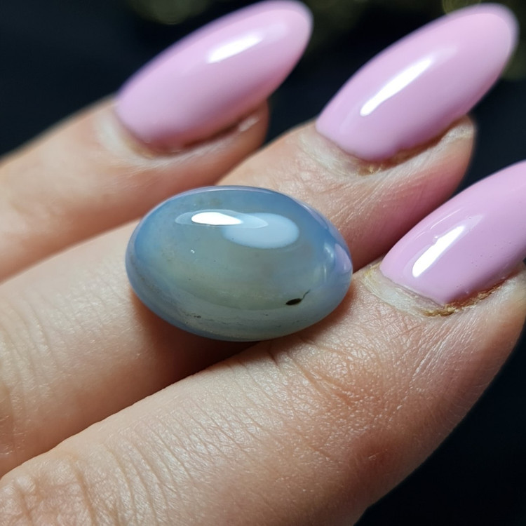نگین سنگ عقیق کبود معدنی کد T2247