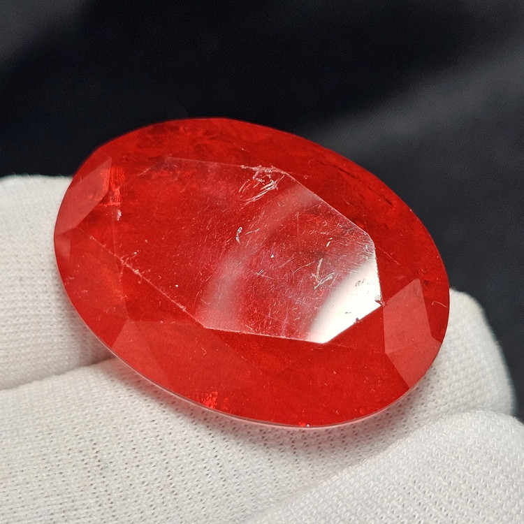 نگین درشت سنگ کوارتز معدنی دابلت شده ( خط و خش روی صفحه نگین دارد) کد 38993