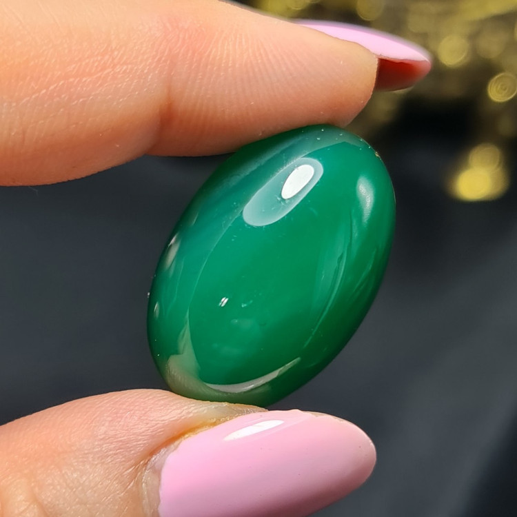 نگین سنگ عقیق سبز معدنی کد T2266