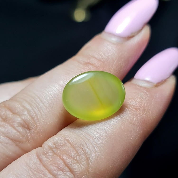 نگین سنگ عقیق انگوری معدنی کد T2294