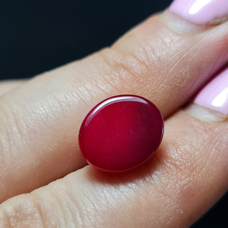 نگین سنگ عقیق سرخابی معدنی کد T2295