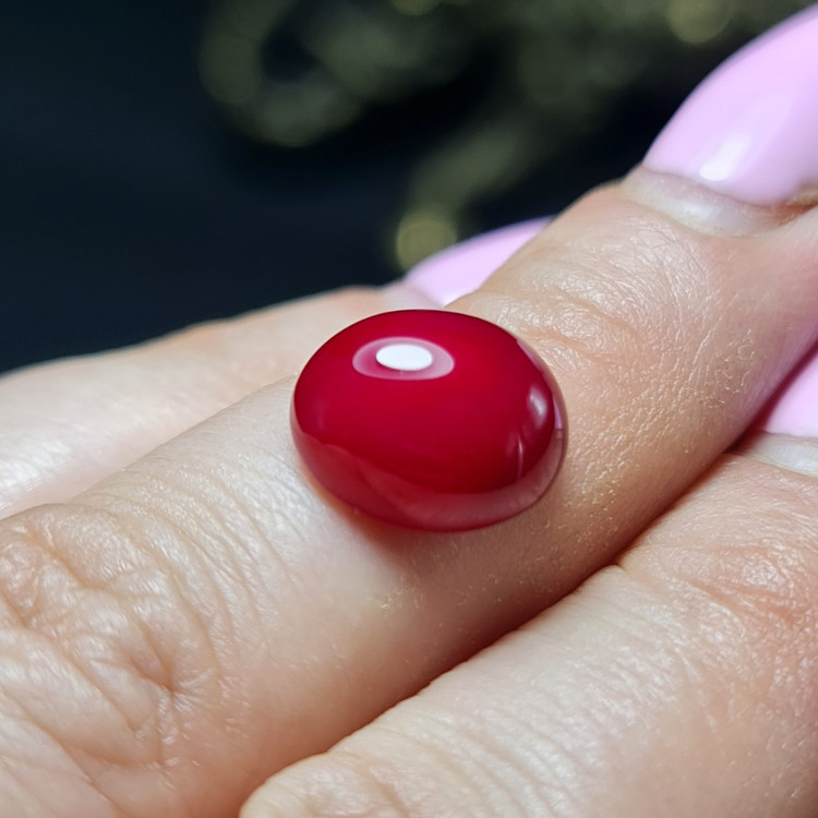 نگین سنگ عقیق سرخابی معدنی کد T2295