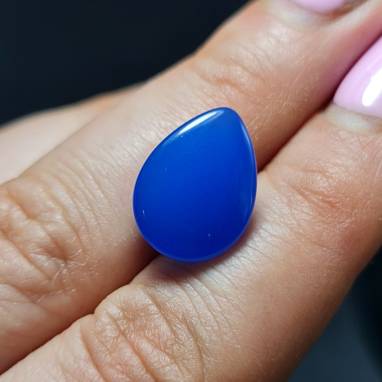 نگین سنگ عقیق آبی معدنی کد T2298
