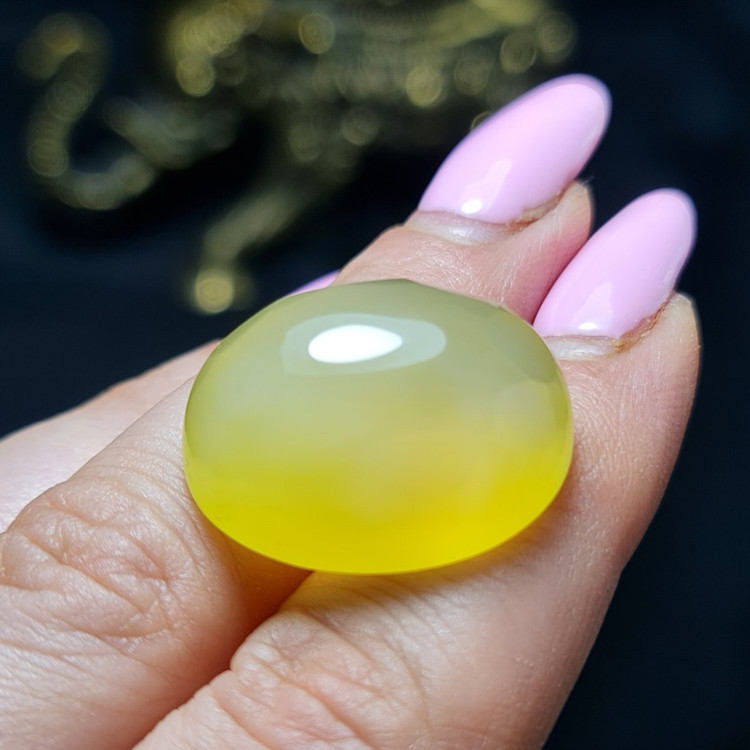 نگین سنگ عقیق زرد معدنی تراش فست با دعای شرف الشمس کد T2305