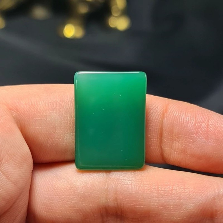 نگین سنگ عقیق سبز معدنی خراسان کد T2354