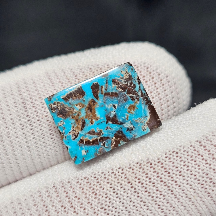 نگین سنگ طبیعی فیروزه معدنی نیشابور کد 39741