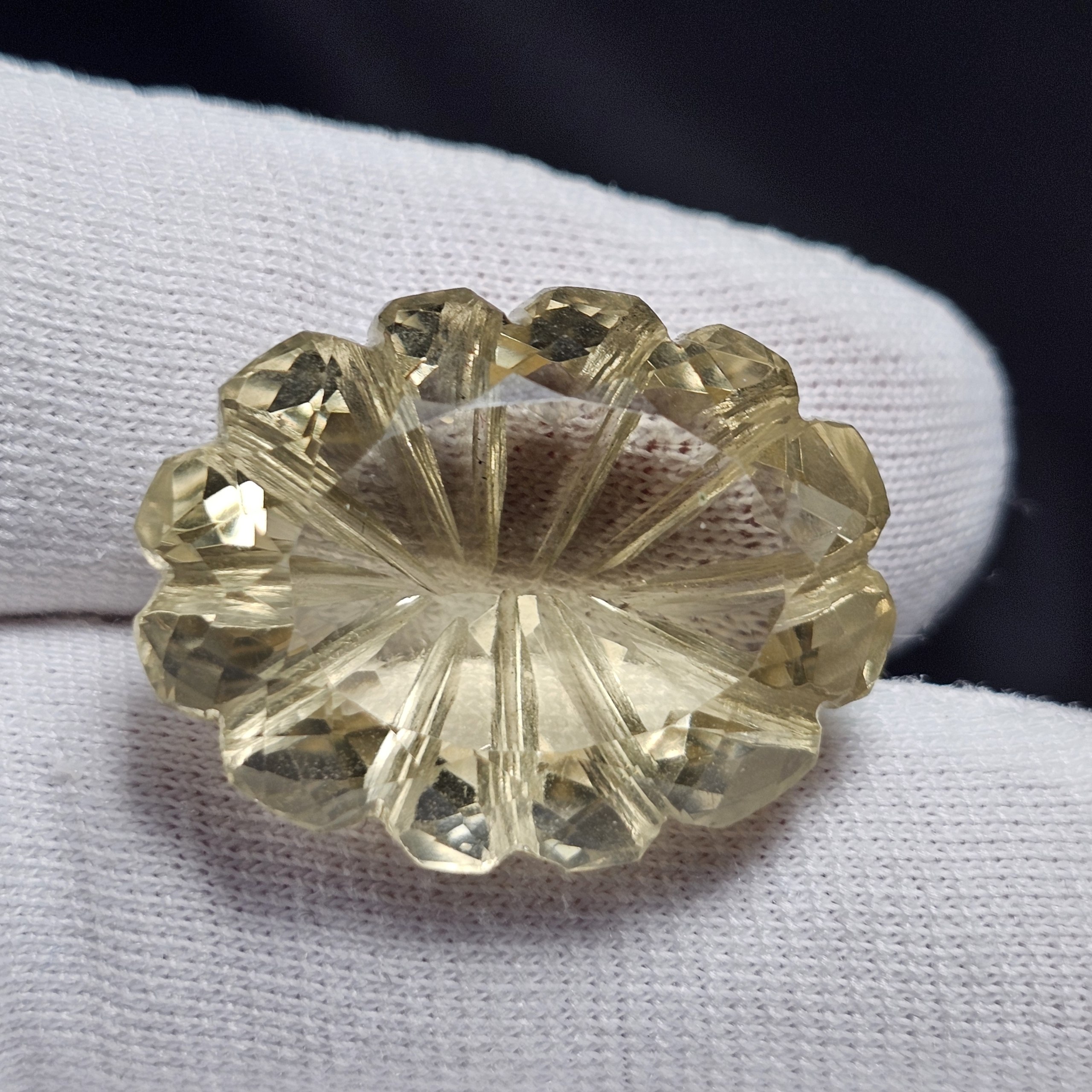نگین درشت سنگ سیترین معدنی آفریقایی کد  39894