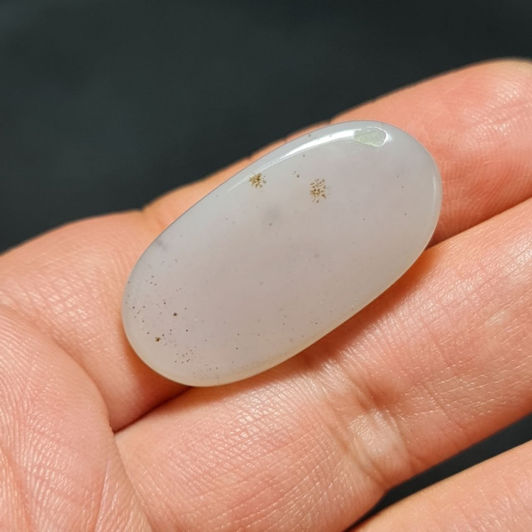 نگین درشت سنگ طبیعی عقیق کبود معدنی خراسان کد T2380