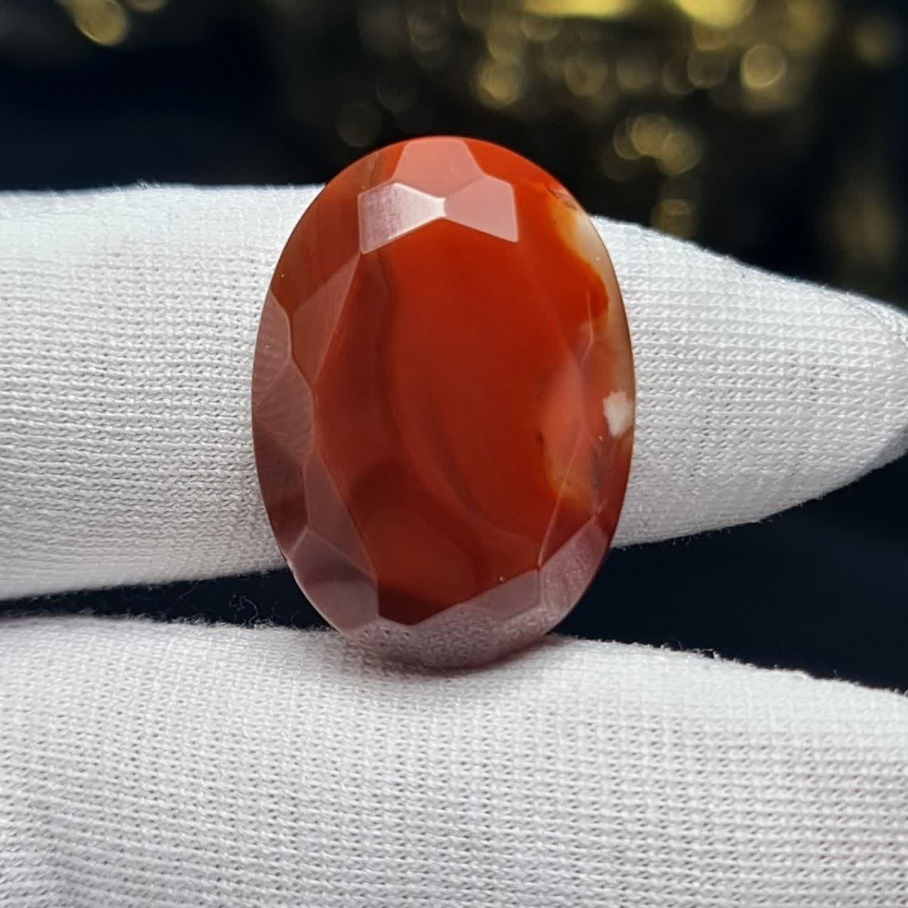 نگین سنگ عقیق معدنی تراش فست  کد  T2426